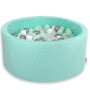 Μπαλοπισίνα minky H-40 cm με 400 Μπάλες 400 - mint