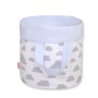 Double-sided toy basket S - clouds gray/blue