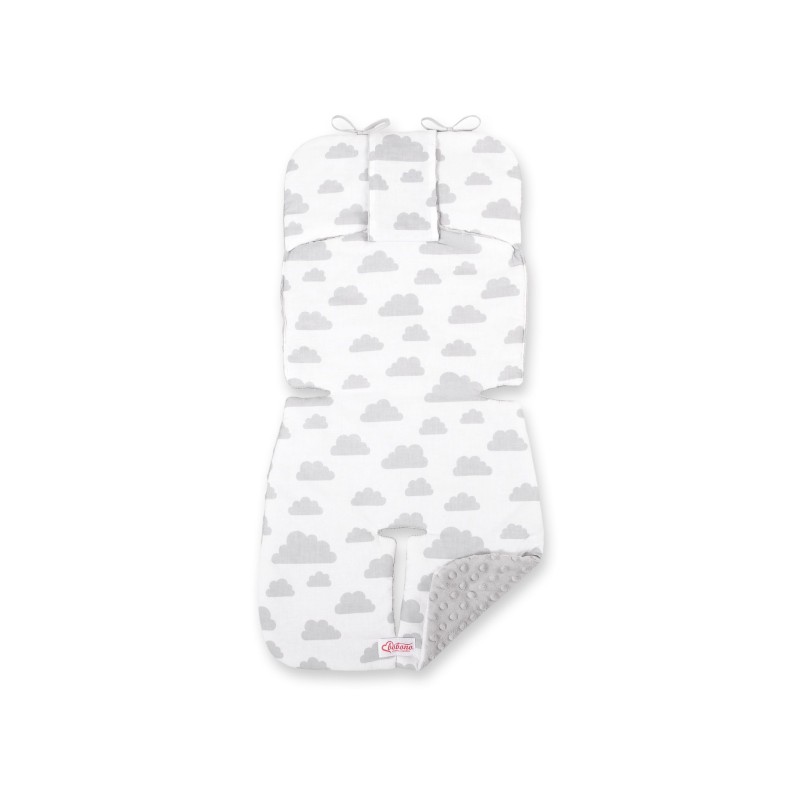 Double-sided cart insert BOBONO - clouds gray/gray