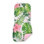 Double-sided cart insert BOBONO - tropical flowers/pink