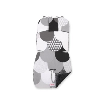 Double-sided cart insert BOBONO - gray fish scales/anthracite