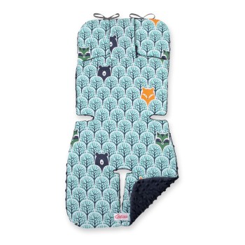 Double-sided cart insert BOBONO - mint forest/dark blue