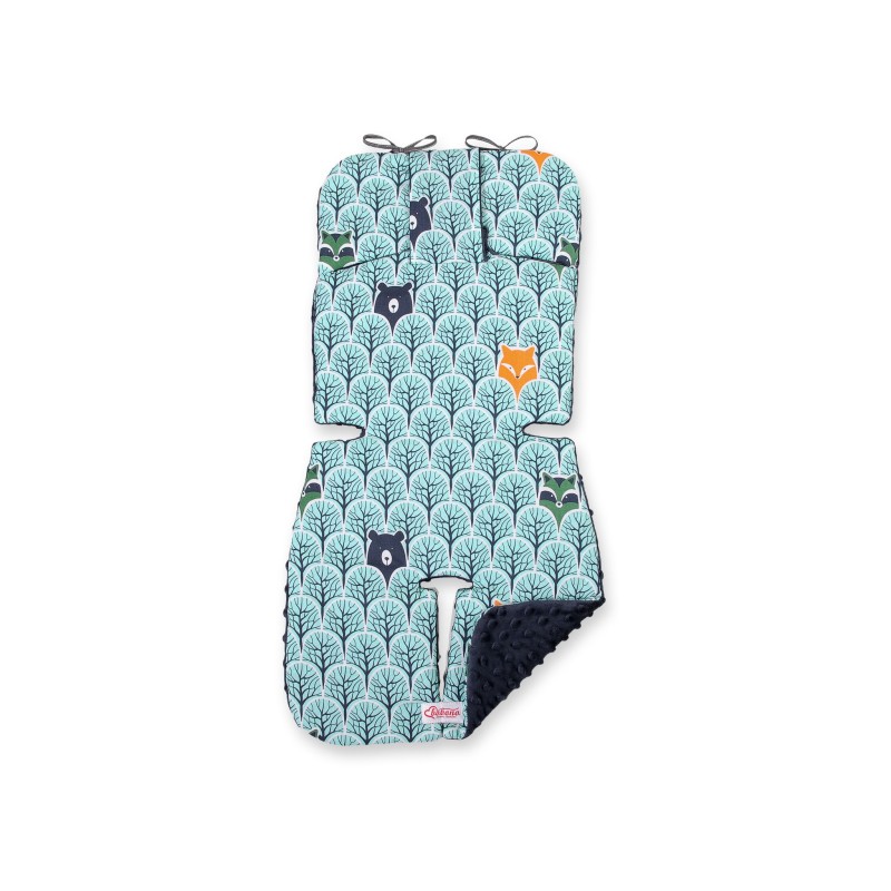 Double-sided cart insert BOBONO - mint forest/dark blue