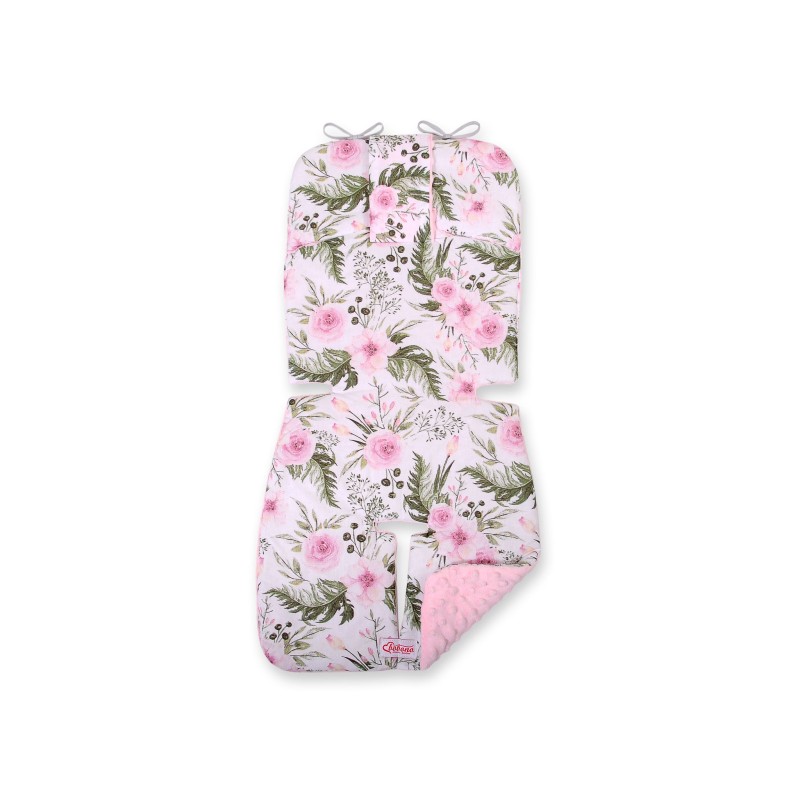 Double-sided cart insert BOBONO -  peony flower pink/pink