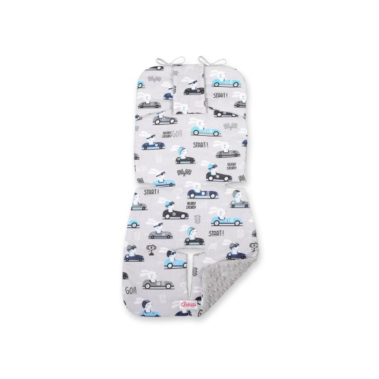 Double-sided cart insert BOBONO - gray rabbits/gray Double-sided cart insert BOBONO - gray rabbits/gray