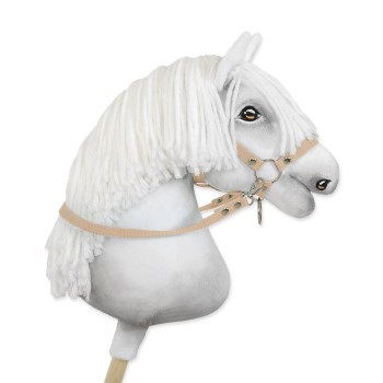 Hobby Horse reins for halters - beige