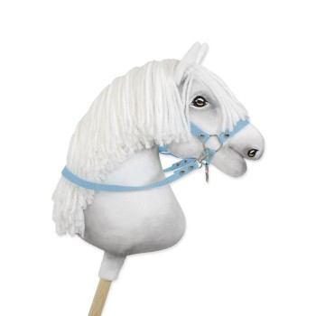 Hobby Horse reins for halters - light blue
