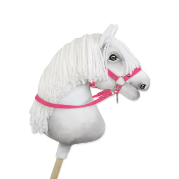 Hobby Horse reins for halters - dark pink