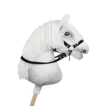 Hobby Horse reins for halters - black