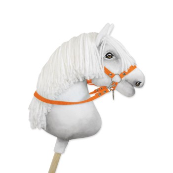 Hobby Horse reins for halters - orange