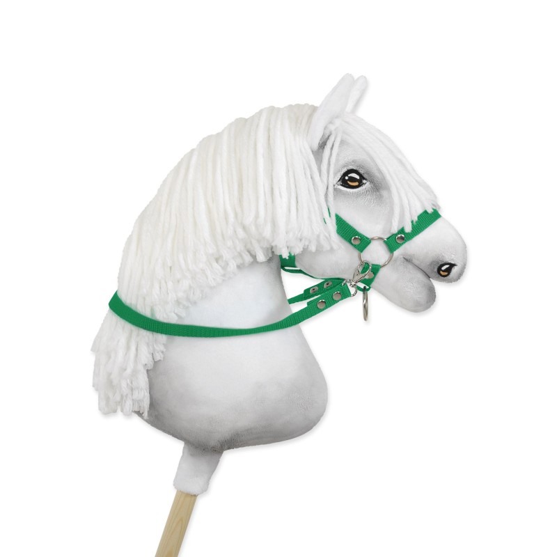Hobby Horse reins for halters - green