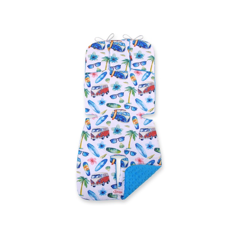 Double-sided cart insert BOBONO - bus/ turquoise