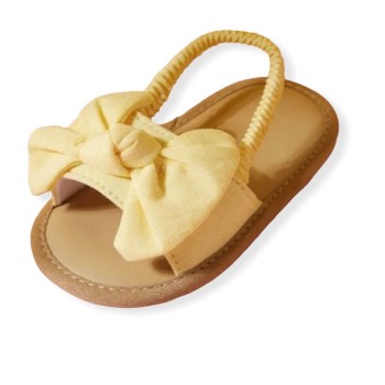Baby Sandals Bowknot - Hot Yellow