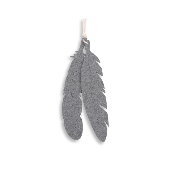 Διακοσμητικά Φτερά από Τσόχα - 2pcs - gray Διακοσμητικά Φτερά από Τσόχα - 2pcs - gray