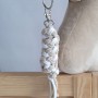 Tether for Hobby Horse made of double-twine cord - white-beige