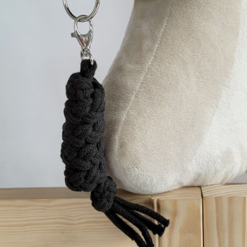 Ιμάντας Δεσίματος Αλόγου για Hobby Horse από Διπλό Κορδόνι Σπάγκου - black-black