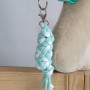 Tether for Hobby Horse made of double-twine cord - white-mint