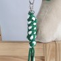 Tether for Hobby Horse made of double-twine cord - white-green